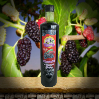 &Uuml;st&uuml;n Karadut Aromalı Şurup 750 ml Cam
